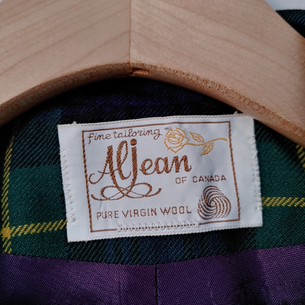 Vintage Aljean Wool Cape Plaid Tartan - Picture 16 of 16